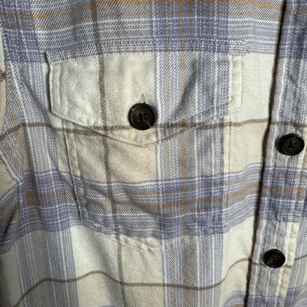 Tilley Plaid Flannel Shirt Women Small Button‎ Up Long Sleeve Organic Cotton - Picture 3 of 13